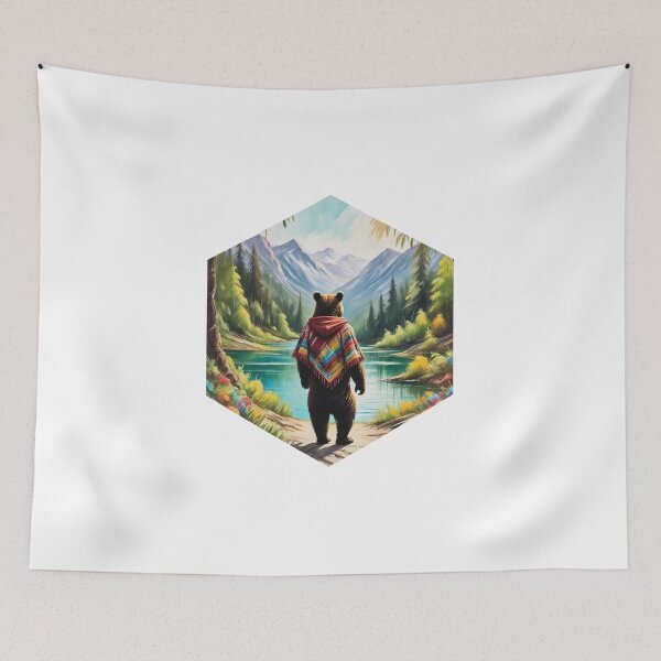 Item preview, Bear Hiking in the Oasis designed and sold by AbsoluteA.