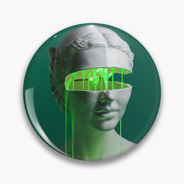 Item preview, Surreal Neon Green Slime Porcelain Bust designed and sold by psychcyberpunk.