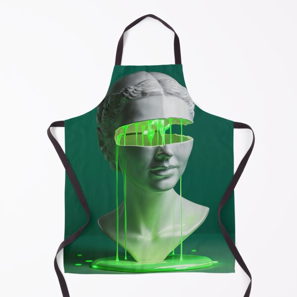 Item preview, Surreal Neon Green Slime Porcelain Bust designed and sold by psychcyberpunk.