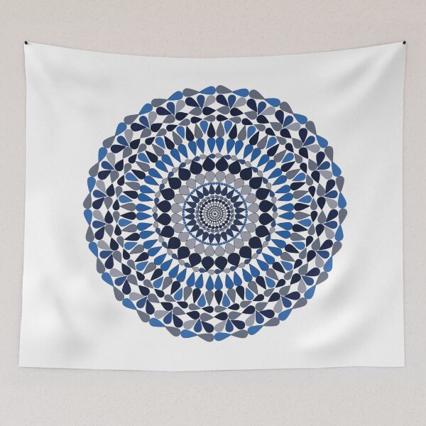 Item preview, Tear Drop Mandela in Blue designed and sold by LoveofPeace.