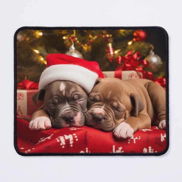 Item preview, Christmas American Staffordshire Terrier Puppies designed and sold by Samuelsboro.