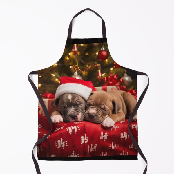 Item preview, Christmas American Staffordshire Terrier Puppies designed and sold by Samuelsboro.