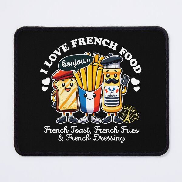 Item preview, Funny I Love French Food designed and sold by DetourShirts.