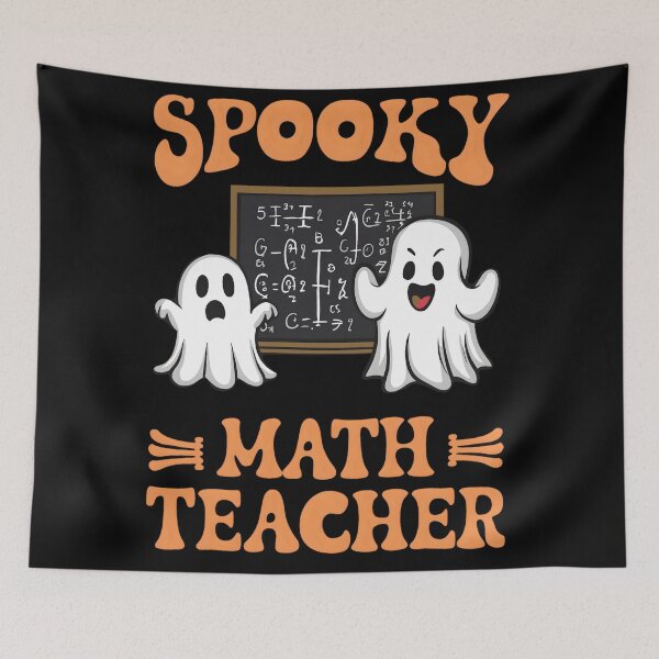 Item preview, Spooky Math Teacher Halloween Ghost designed and sold by KitonicTees.