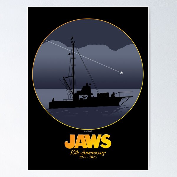 Item preview, Jaws 50th Anniversary - Shooting Star (Gold Variant) designed and sold by GloopTrekker.
