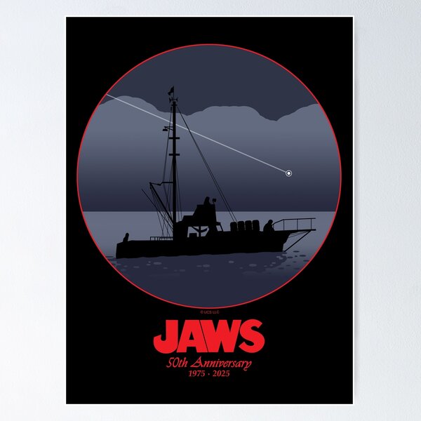 Item preview, Jaws 50th Anniversary - Shooting Star (Red Variant) designed and sold by GloopTrekker.