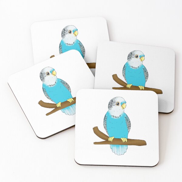 Item preview, Delightful Blue Budgie designed and sold by CrittersCorner.