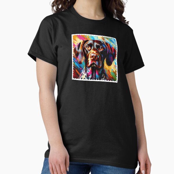 Item preview, German Shorthaired Pointer Dog Acrylic Print Pet Portrait Pet Lovers designed and sold by Gallup Graphics.