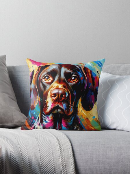 Item preview, German Shorthaired Pointer Dog Acrylic Print Pet Portrait Pet Lovers designed and sold by Gallup Graphics.