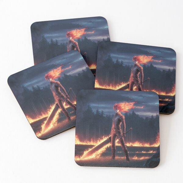Item preview, Anime Epic Fire Swordsman - graphic designed and sold by Kurczaq-Shop.