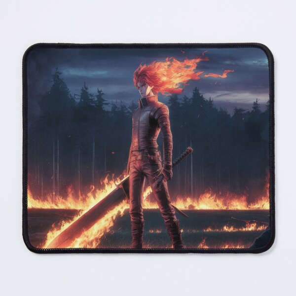Item preview, Anime Epic Fire Swordsman - graphic designed and sold by Kurczaq-Shop.