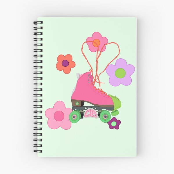 Item preview, pink floral roller skate designed and sold by Sophia U.