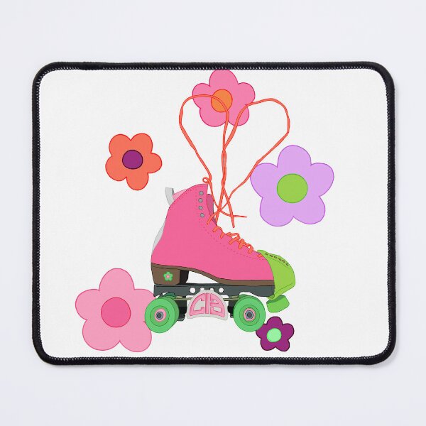 Item preview, pink floral roller skate designed and sold by Sophia U.