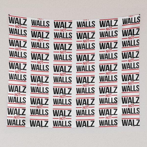 Item preview, WALZ NOT WALLS - HARRIS WALZ 2024 designed and sold by partyfarty.