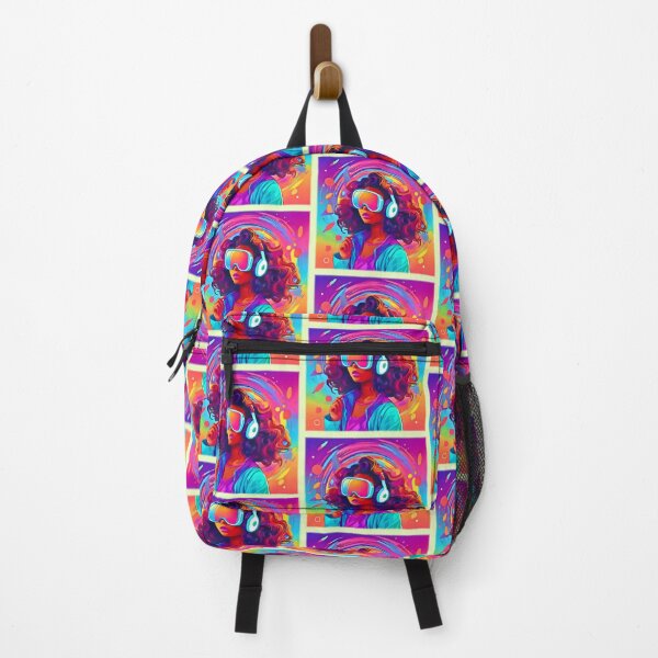 Item preview, Vibrant Virtual Reality Woman designed and sold by Health And Fitness Posts e-Store.