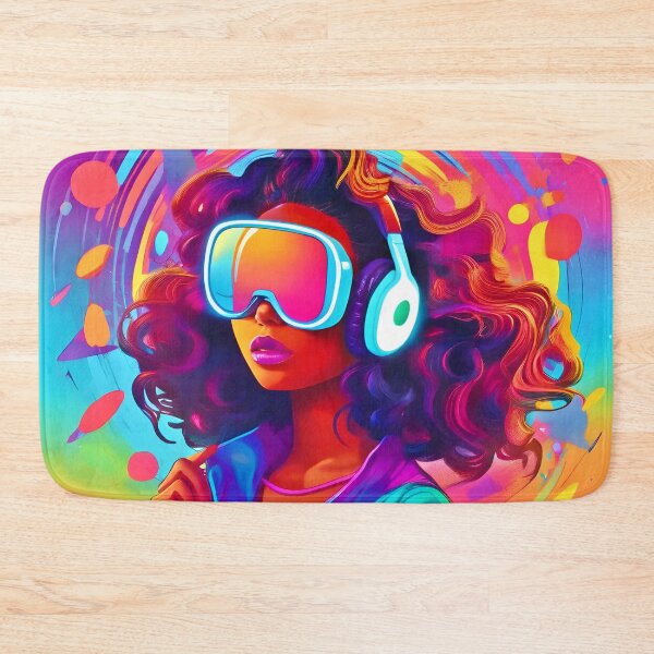 Item preview, Vibrant Virtual Reality Woman designed and sold by Health And Fitness Posts e-Store.