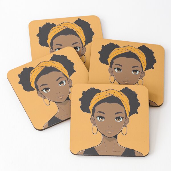 Item preview, Barbadian woman, portrait | Anime style designed and sold by ComicsFactory.