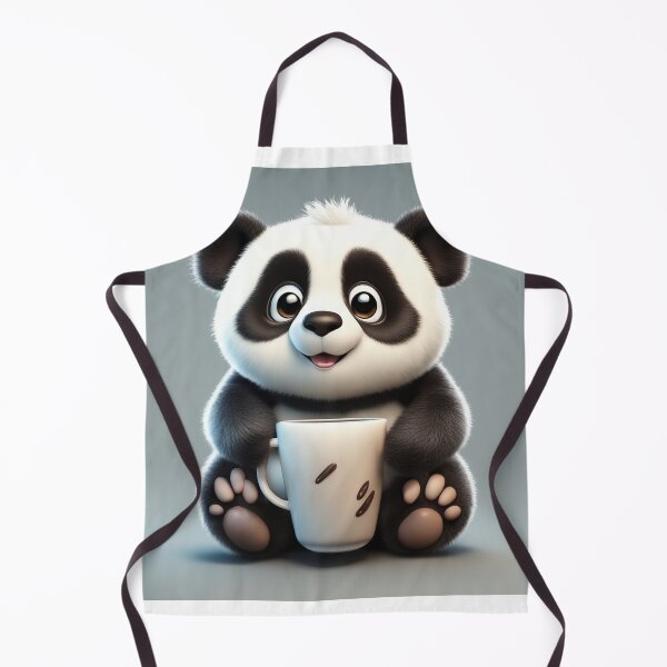 Item preview, Cute Sleepy Panda Holding Coffee Cartoon Vector Icon designed and sold by hjian8219.