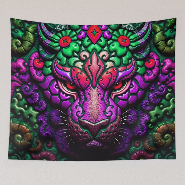 Item preview, Abstract Fantasy Tiger Animal Skin Pattern Design designed and sold by TheArtOfPat.