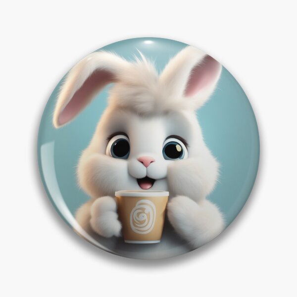 Item preview, Cute Rabbit Sleepy Holding Coffee Cartoon Vector Icon designed and sold by hjian8219.