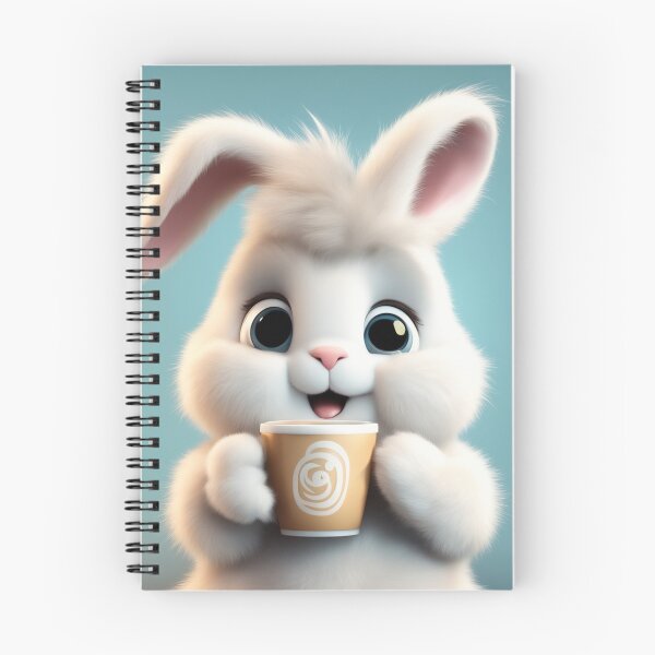 Item preview, Cute Rabbit Sleepy Holding Coffee Cartoon Vector Icon designed and sold by hjian8219.