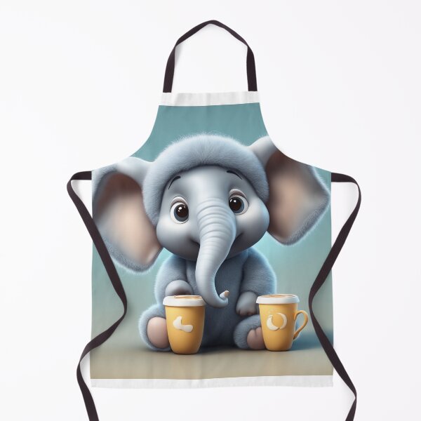 Item preview, Cute Sleepy Elephant Holding Coffee Cartoon Vector Icon designed and sold by hjian8219.