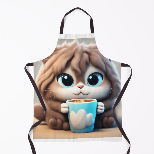 Item preview, Cute Sleepy Cat Holding Coffee Cartoon Vector Icon designed and sold by hjian8219.