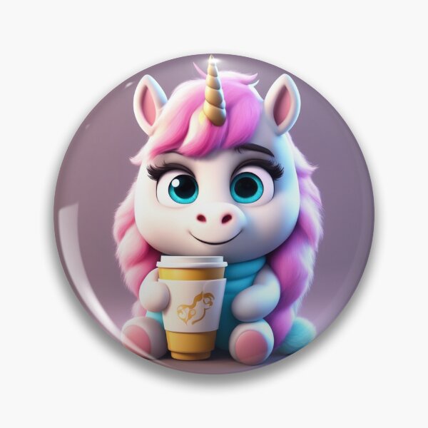 Item preview, Cute Sleepy Unicorn Holding Coffee Cartoon Vector Icon designed and sold by hjian8219.