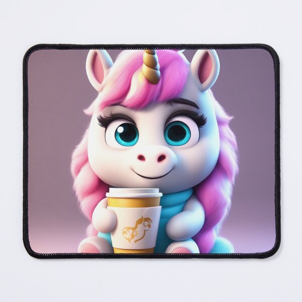 Item preview, Cute Sleepy Unicorn Holding Coffee Cartoon Vector Icon designed and sold by hjian8219.