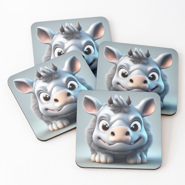 Item preview, Cute Angry Rhino Gaming Cartoon Vector Icon designed and sold by hjian8219.