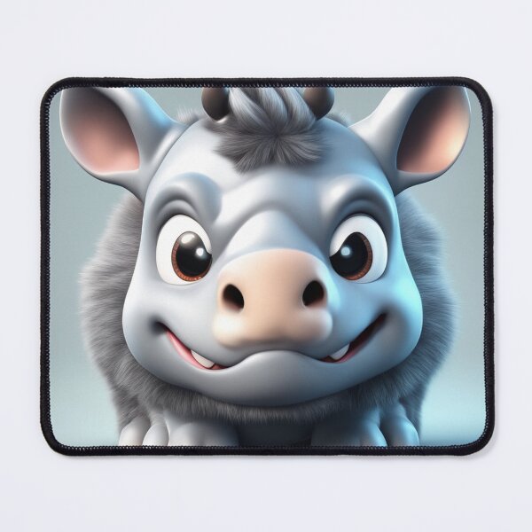 Item preview, Cute Angry Rhino Gaming Cartoon Vector Icon designed and sold by hjian8219.