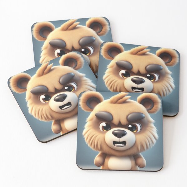 Item preview, Cute Angry Bear Gaming Cartoon Vector Icon designed and sold by hjian8219.