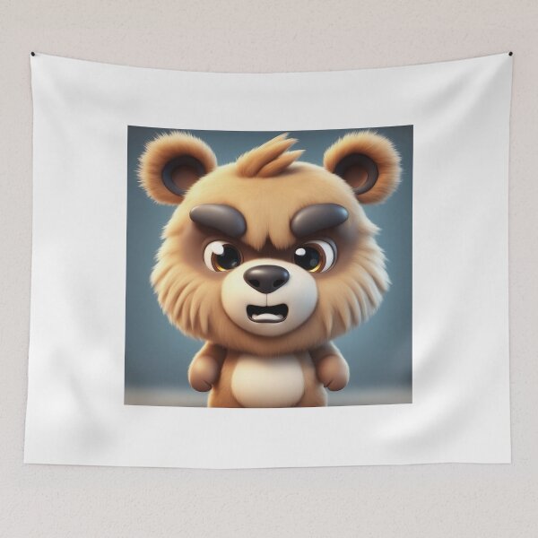 Item preview, Cute Angry Bear Gaming Cartoon Vector Icon designed and sold by hjian8219.