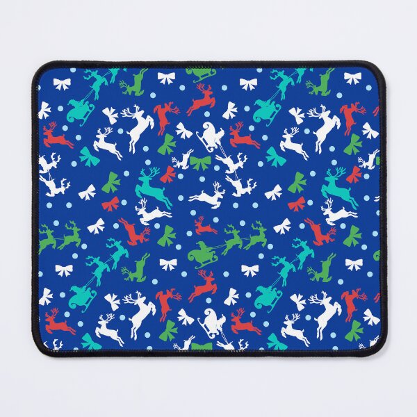 Item preview, Christmas reindeer and Santa pattern designed and sold by BritishDelights.