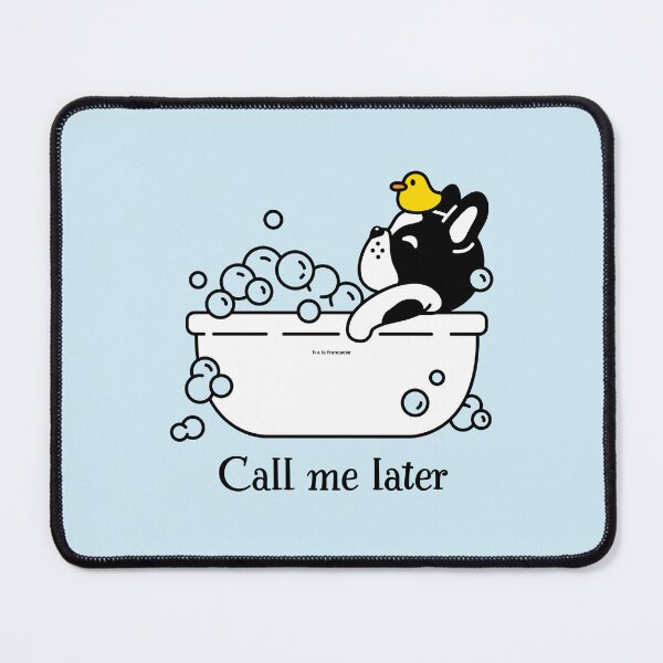 Item preview, Call Me Later Cute French Bulldog Print Decor designed and sold by PickInsight.