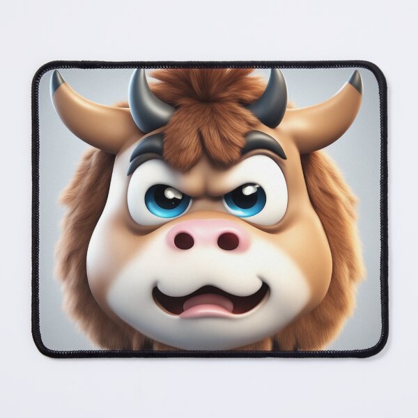 Item preview, Cute Angry Cow Gaming Cartoon Vector Icon designed and sold by hjian8219.
