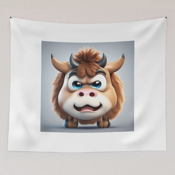 Item preview, Cute Angry Cow Gaming Cartoon Vector Icon designed and sold by hjian8219.