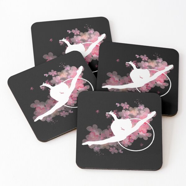 Item preview, Rhythmic Gymnastics Leap with Hoop White designed and sold by DSurwill.