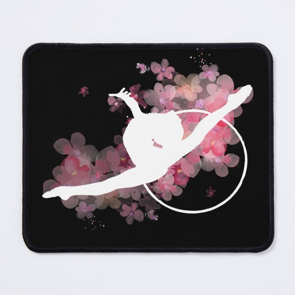 Item preview, Rhythmic Gymnastics Leap with Hoop White designed and sold by DSurwill.