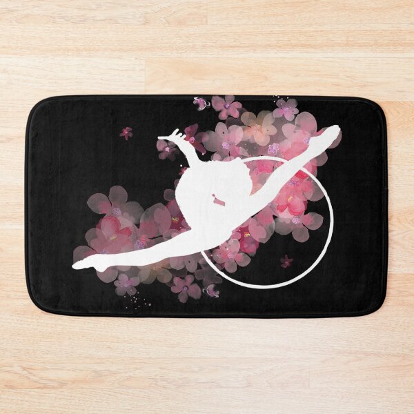 Item preview, Rhythmic Gymnastics Leap with Hoop White designed and sold by DSurwill.