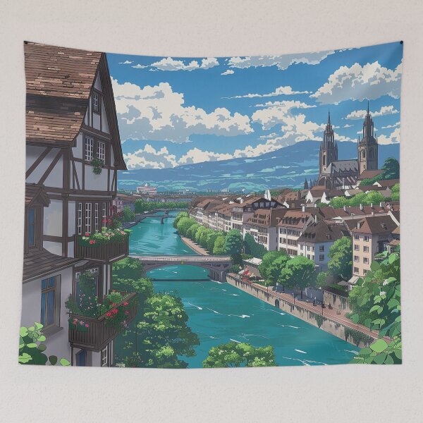 Item preview, Basel, city | Anime style designed and sold by ComicsFactory.