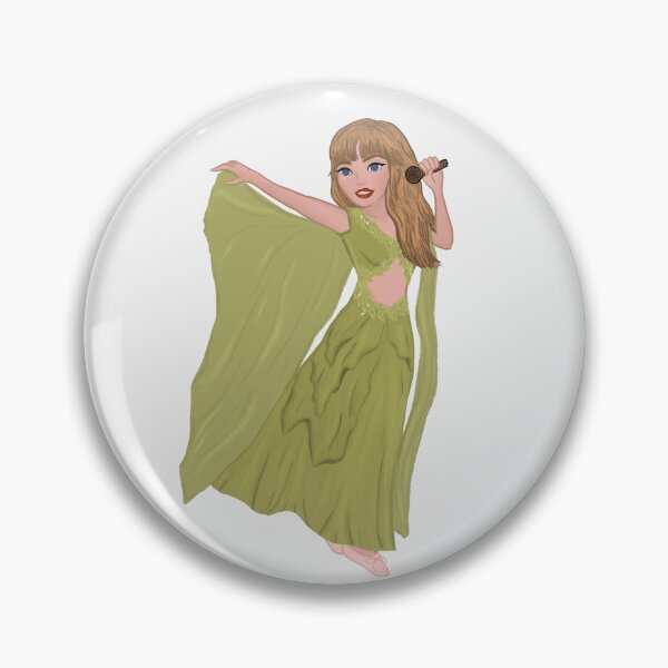 Item preview, Eras Tour Folklore green dress designed and sold by craftthopper.