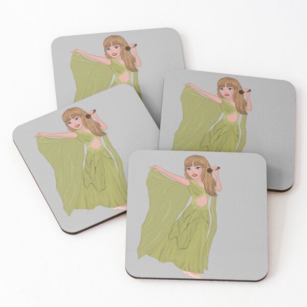 Item preview, Eras Tour Folklore green dress designed and sold by craftthopper.