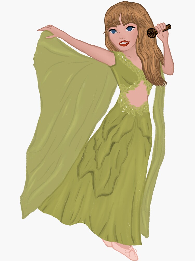 eras tour green folklore dress Sweet Wink main image 0