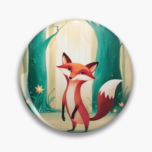 Item preview, Whimsical Fox. Fantasy cute fox, magical forest, enchanting woodland, vintage fox designed and sold by FoxVibes.