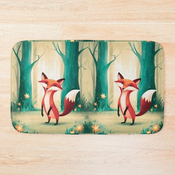 Item preview, Whimsical Fox. Fantasy cute fox, magical forest, enchanting woodland, vintage fox designed and sold by FoxVibes.