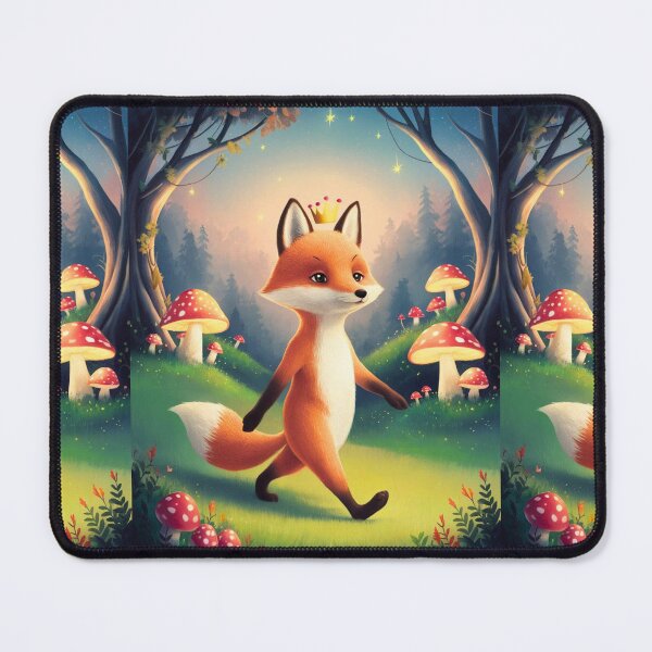 Item preview, Whimsical Fox. Fantasy cute fox, magical forest, enchanting woodland, vintage fox designed and sold by FoxVibes.