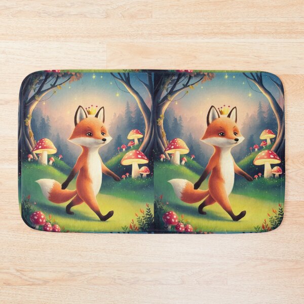Item preview, Whimsical Fox. Fantasy cute fox, magical forest, enchanting woodland, vintage fox designed and sold by FoxVibes.