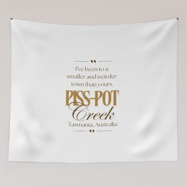 Item preview, Piss Pot Creek, Tasmania, Australia designed and sold by PurrfectionMeow.