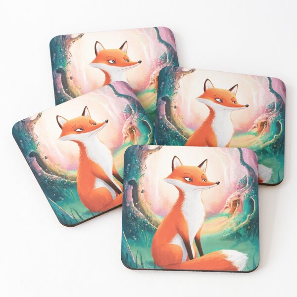 Item preview, Whimsical Fox. Fantasy cute fox, magical forest, enchanting woodland, vintage fox designed and sold by FoxVibes.